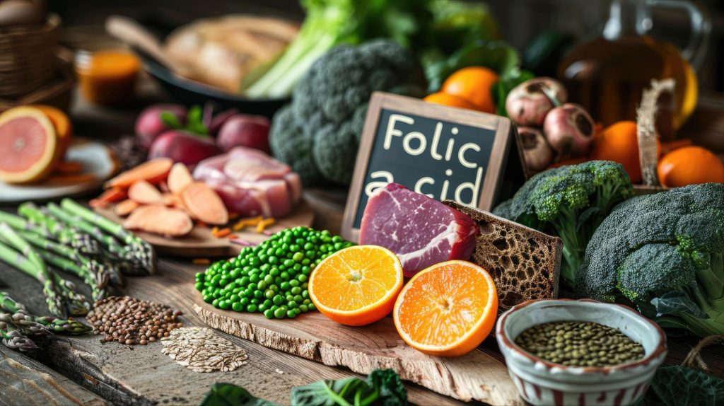 Folic Acid ตัวอย่างอาหารสำหรับ กรดโฟลิก